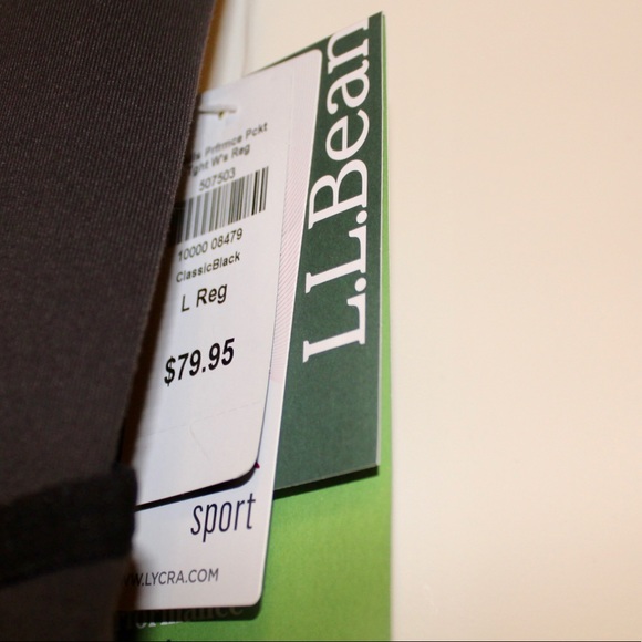 L.L. Bean Black Boundless Pocket Tights Legging - Picture 5 of 7